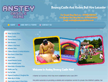 Tablet Screenshot of ansteycastlehire.co.uk